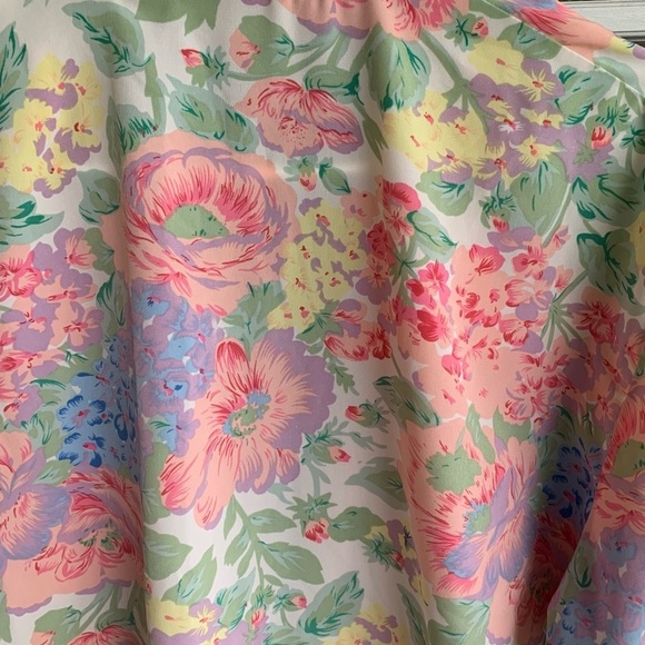 Vintage Victoria’s Secret Robe Floral Gold Label Women’s Size Medium Flowers - Picture 3 of 6